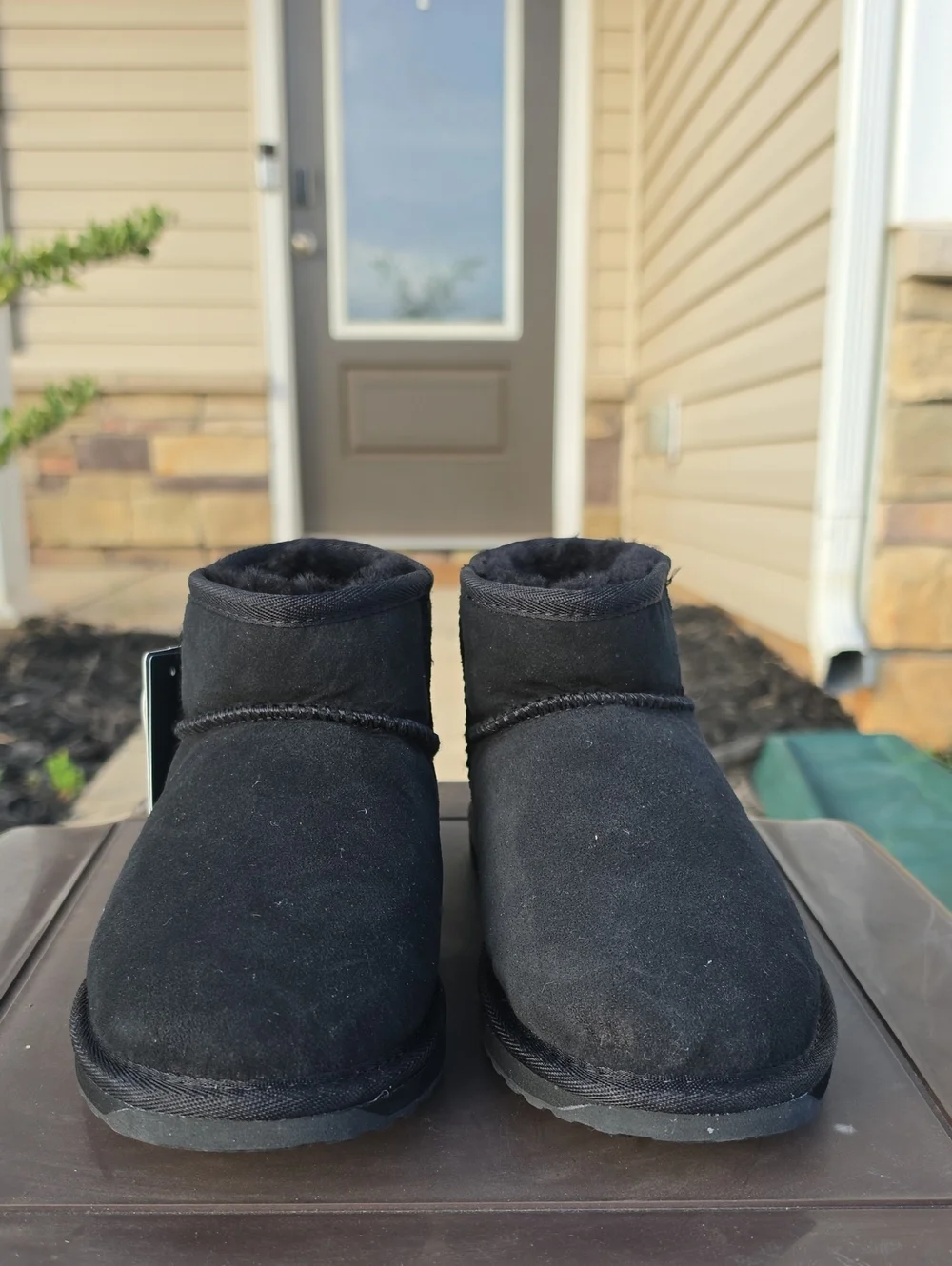 EMU Australia Stinger Micro Womens Black Boot Casual Boots Size 7 Fall Winter